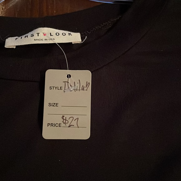 NWT SOLID/FLORAL TUNIC - Picture 6 of 11